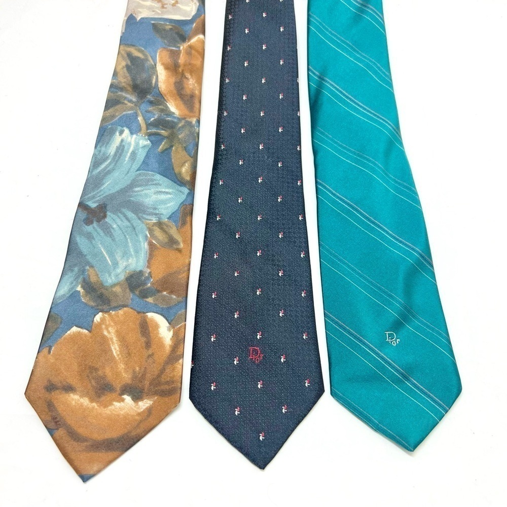 Christian Dior neckties lot of three